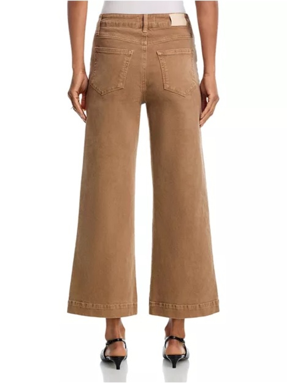 PAIGE Anessa Wide Leg Jeans High Rise Vintage Canewood Curved Inset Pockets - Picture 5 of 13
